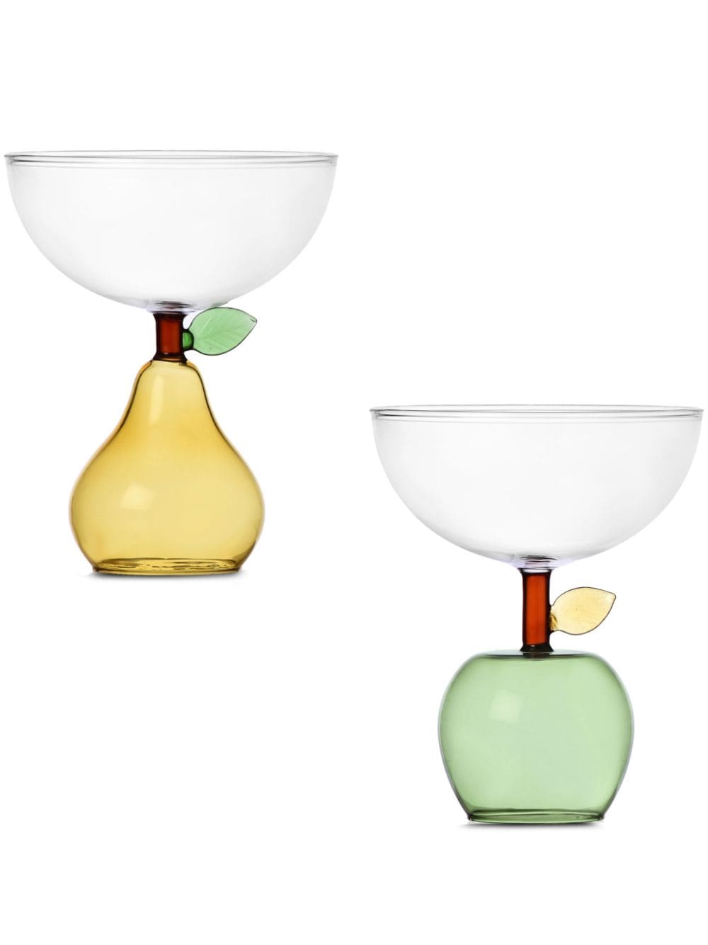 Ichendorf Milano Fruit glass cups (set of two) - Neutrals von Ichendorf Milano