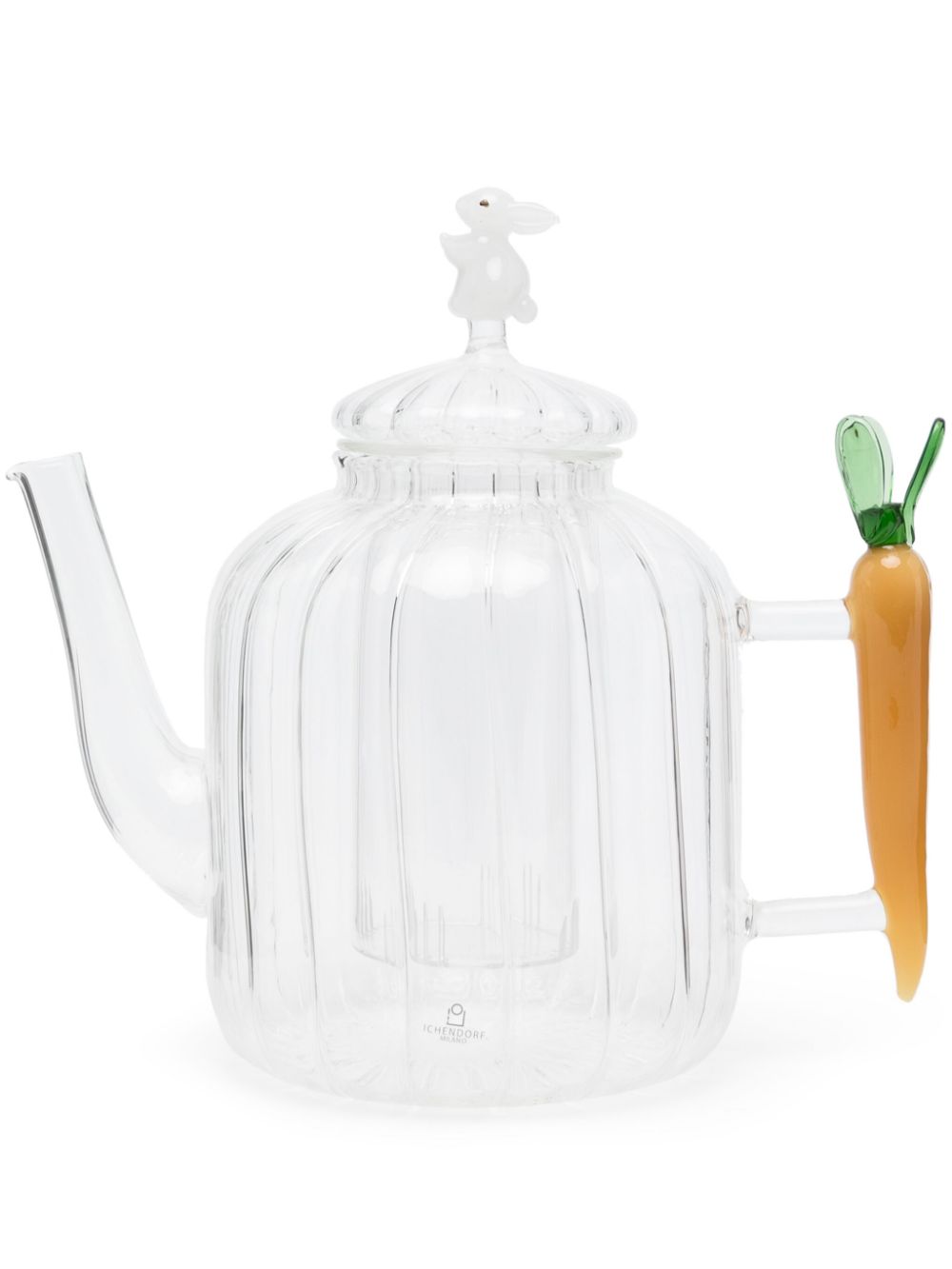 Ichendorf Milano Optic Carrot And White Rabbit teapot (22cm x 19cm) von Ichendorf Milano