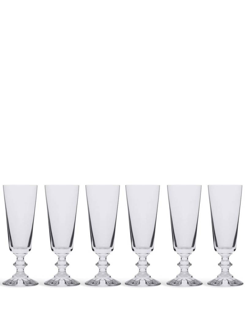 Ichendorf Milano Parigi set-of-six flute glasses - White von Ichendorf Milano