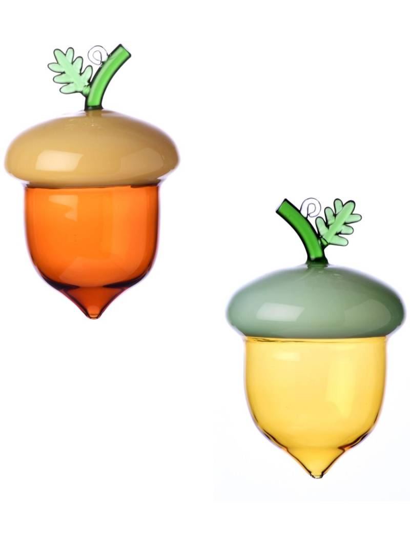 Ichendorf Milano acorn festive baubles (set of two) - Yellow von Ichendorf Milano