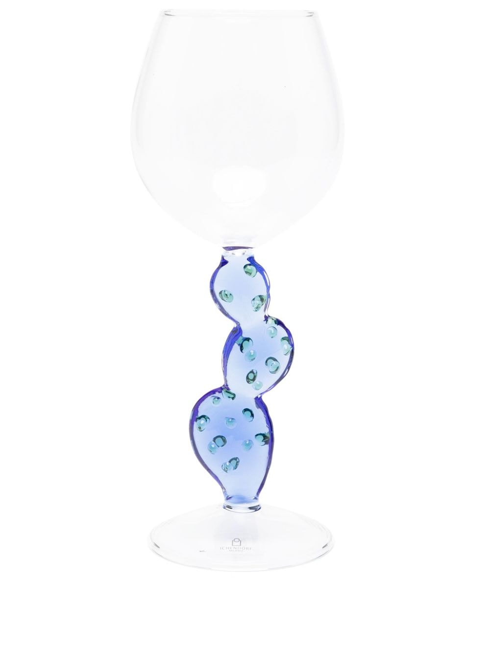 Ichendorf Milano cactus-motif asymmetric wine glass - Neutrals von Ichendorf Milano