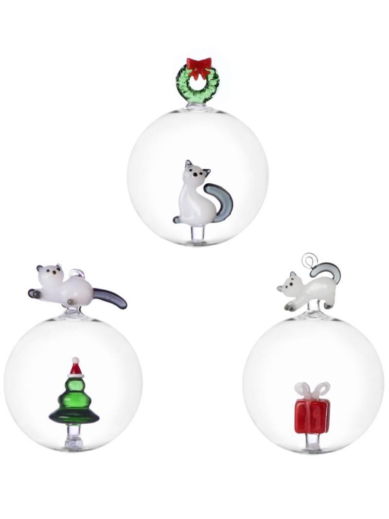 Ichendorf Milano festive bauble (set of three) - White von Ichendorf Milano