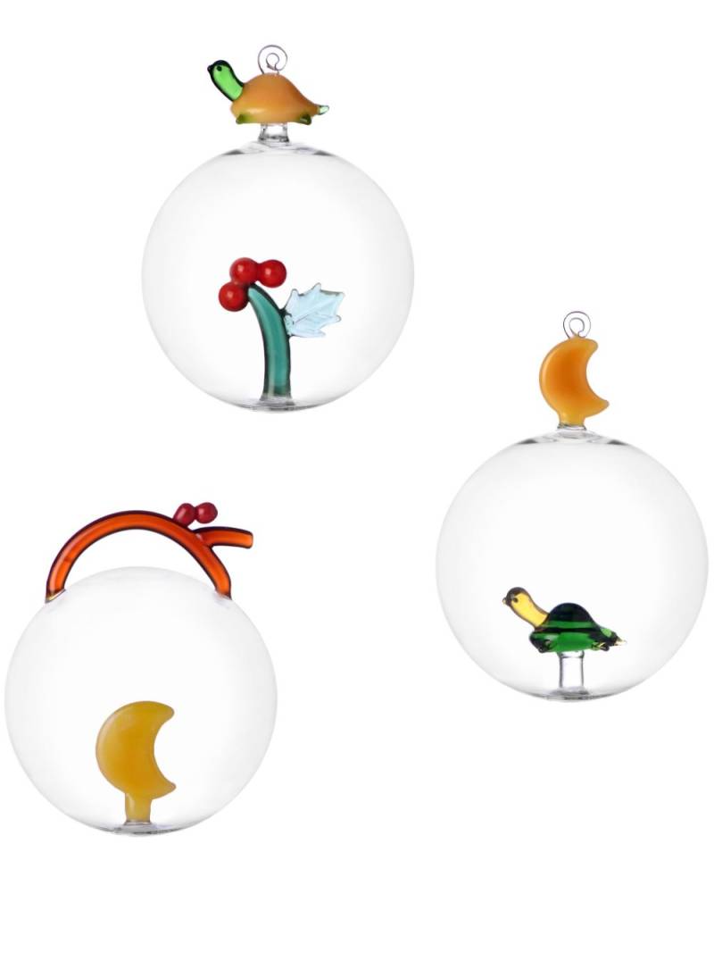 Ichendorf Milano festive baubles (set of three) - Yellow von Ichendorf Milano