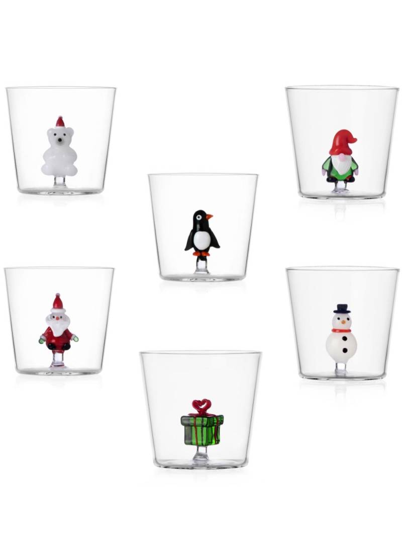 Ichendorf Milano festive glasses (set of six) - Red von Ichendorf Milano