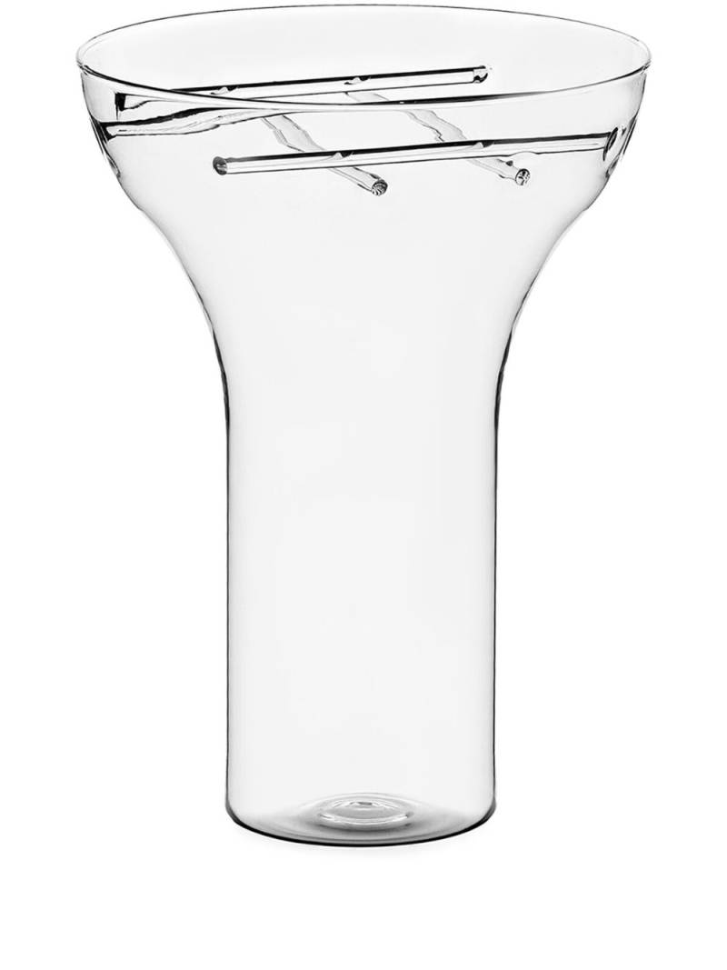 Ichendorf Milano large Trame glass vase - Neutrals von Ichendorf Milano