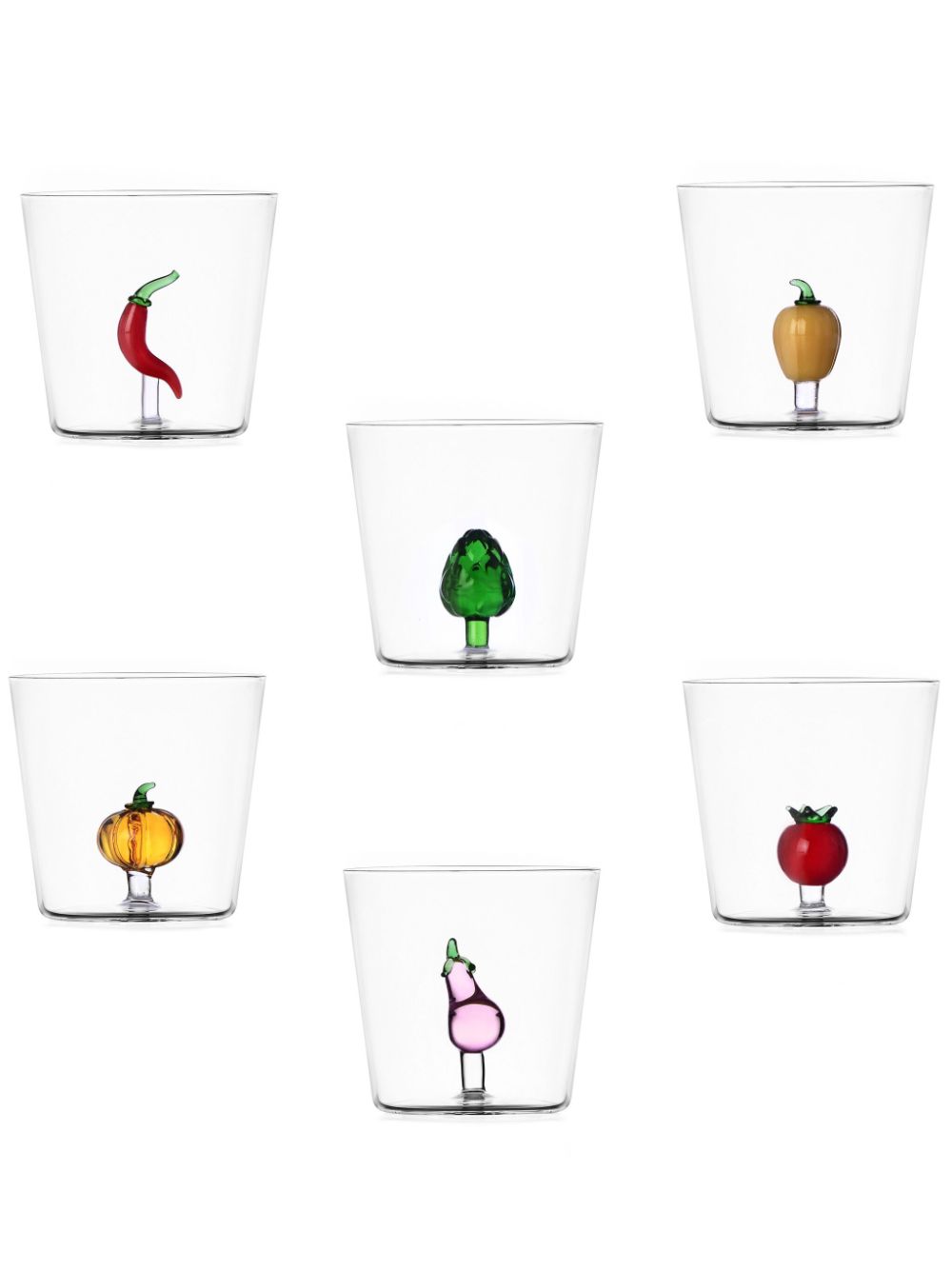 Ichendorf Milano vegetable glasses (set of six) - White von Ichendorf Milano