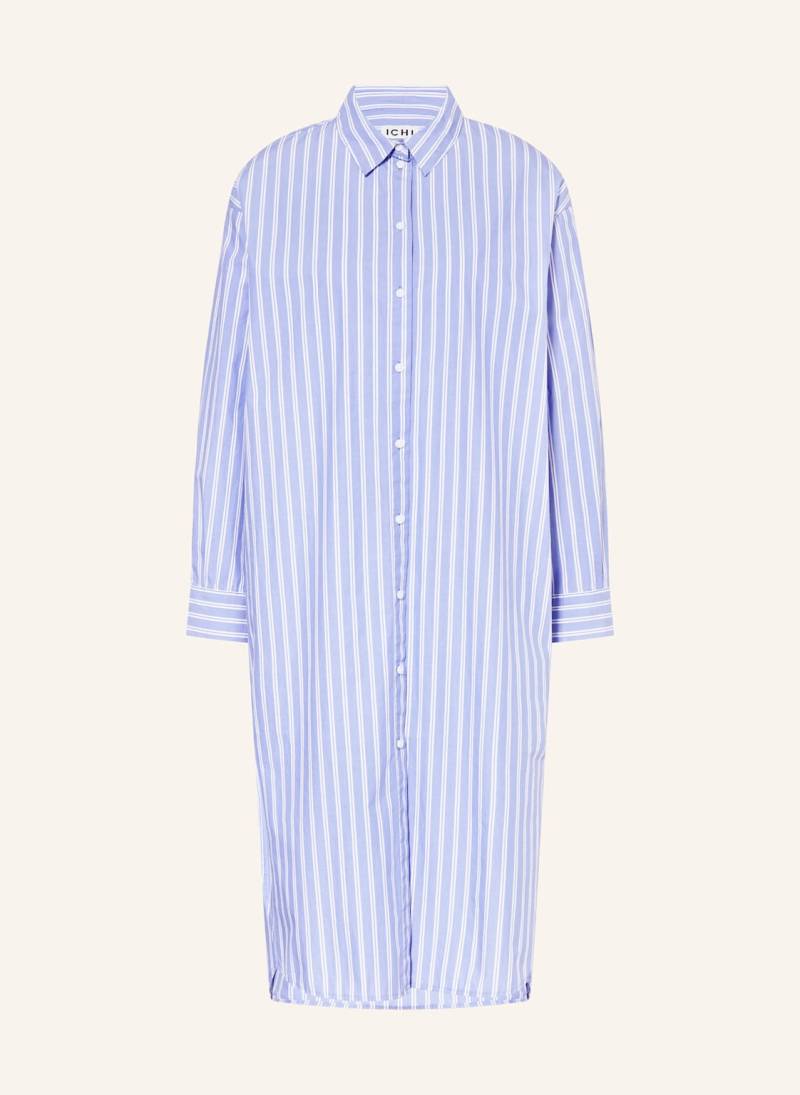 Ichi Hemdblusenkleid Ihyatima blau von Ichi
