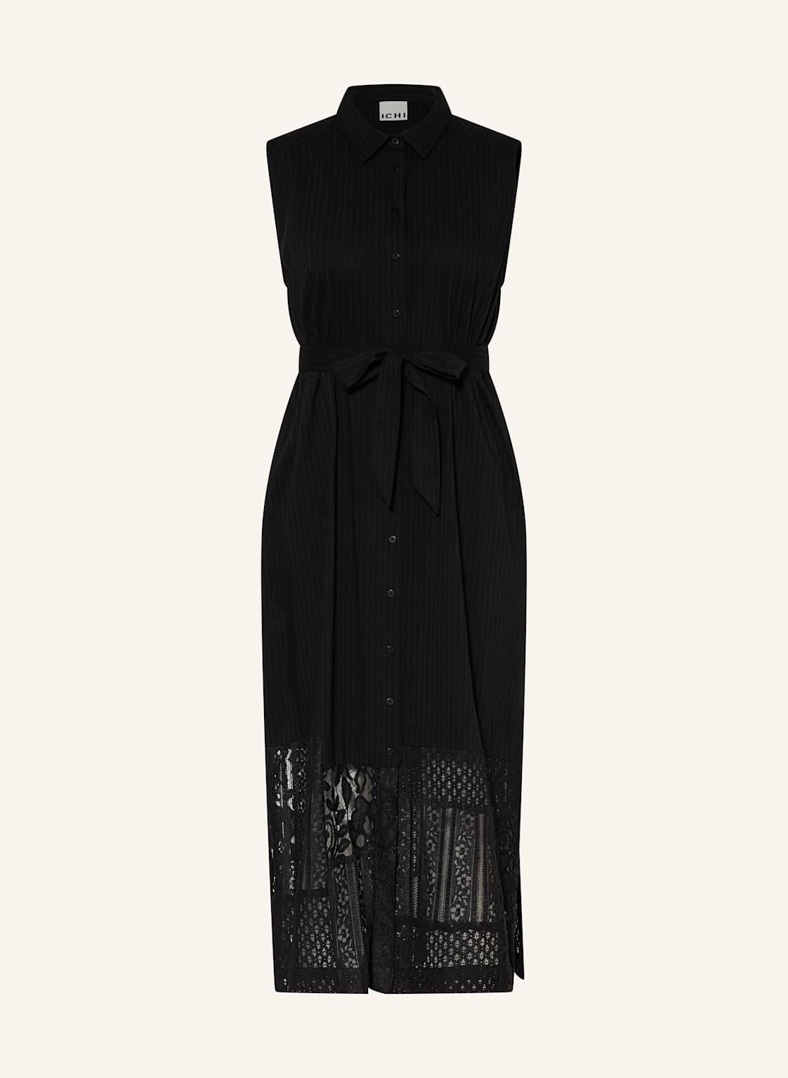 Ichi Kleid Ihmarila Mit Lochspitze schwarz Ichi Kleid Ihmarila Mit Lochspitze schwarz von Ichi