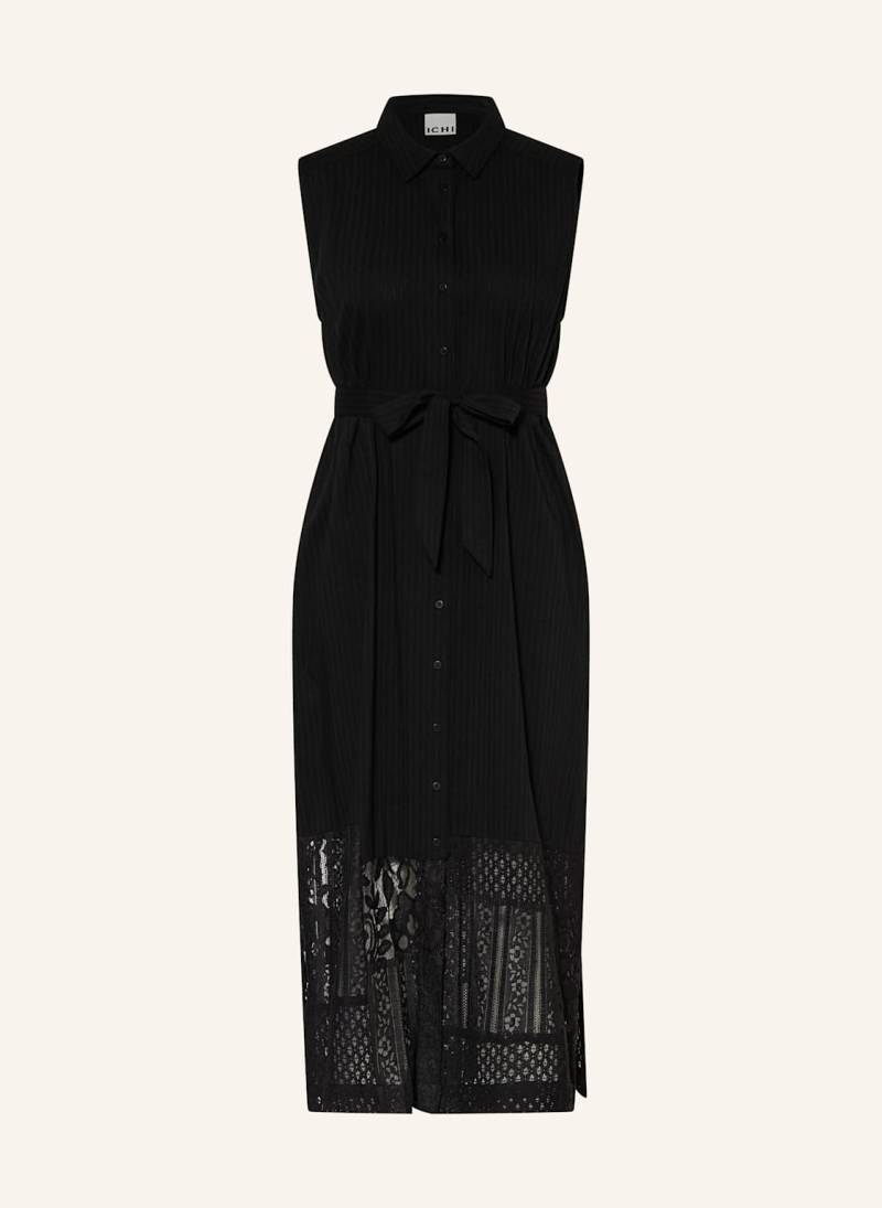 Ichi Kleid Ihmarila Mit Lochspitze schwarz von Ichi