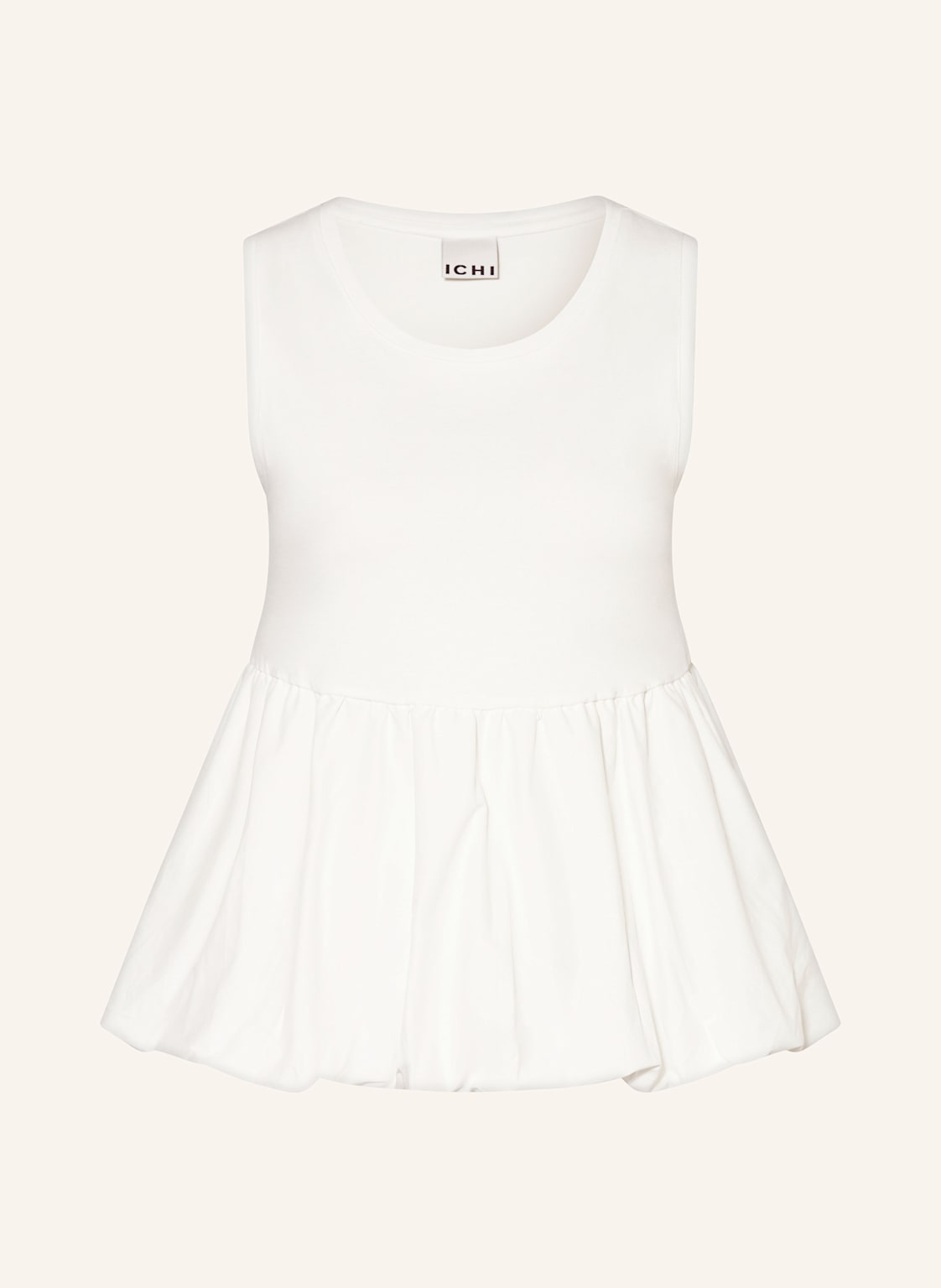 Ichi Top Ihmallia Im Materialmix weiss Ichi Top Ihmallia Im Materialmix weiss von Ichi