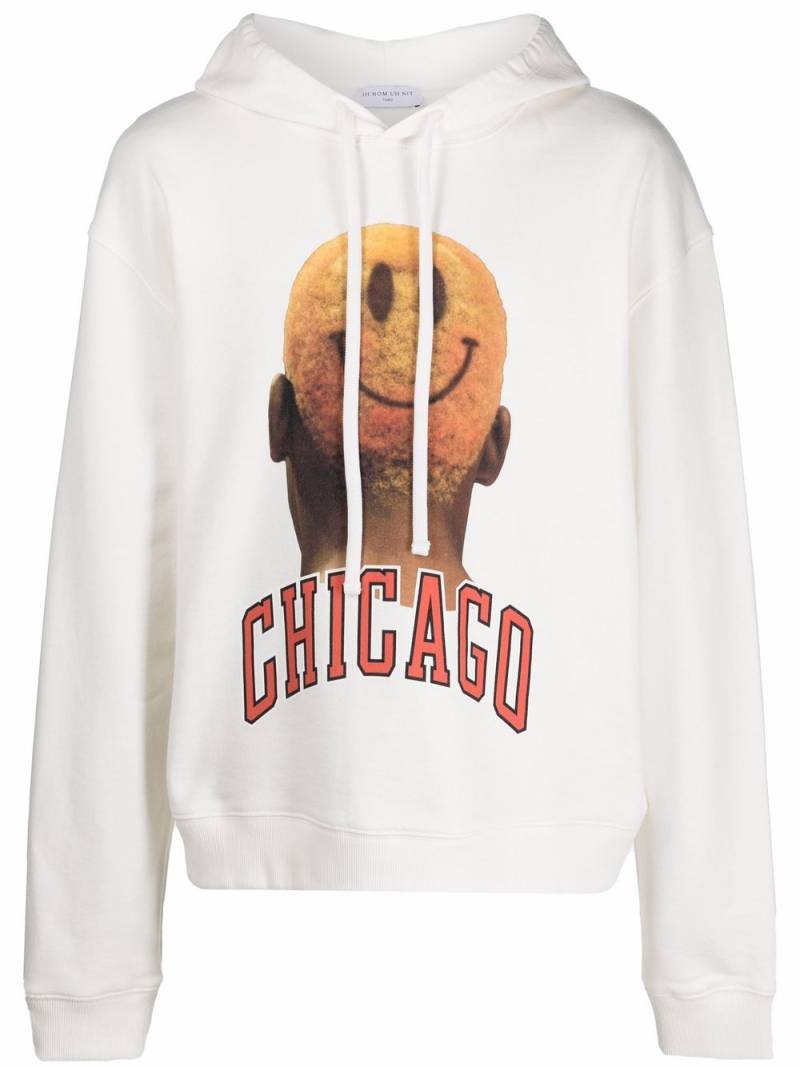 Ih Nom Uh Nit Chicago print hoodie - White von Ih Nom Uh Nit