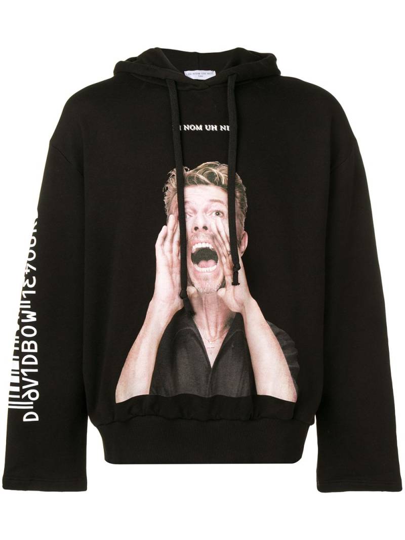 Ih Nom Uh Nit David Bowie print hoodie - Black von Ih Nom Uh Nit