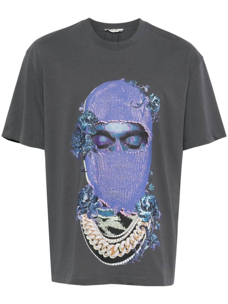 Ih Nom Uh Nit Rose Mask-print T-shirt - Grey von Ih Nom Uh Nit