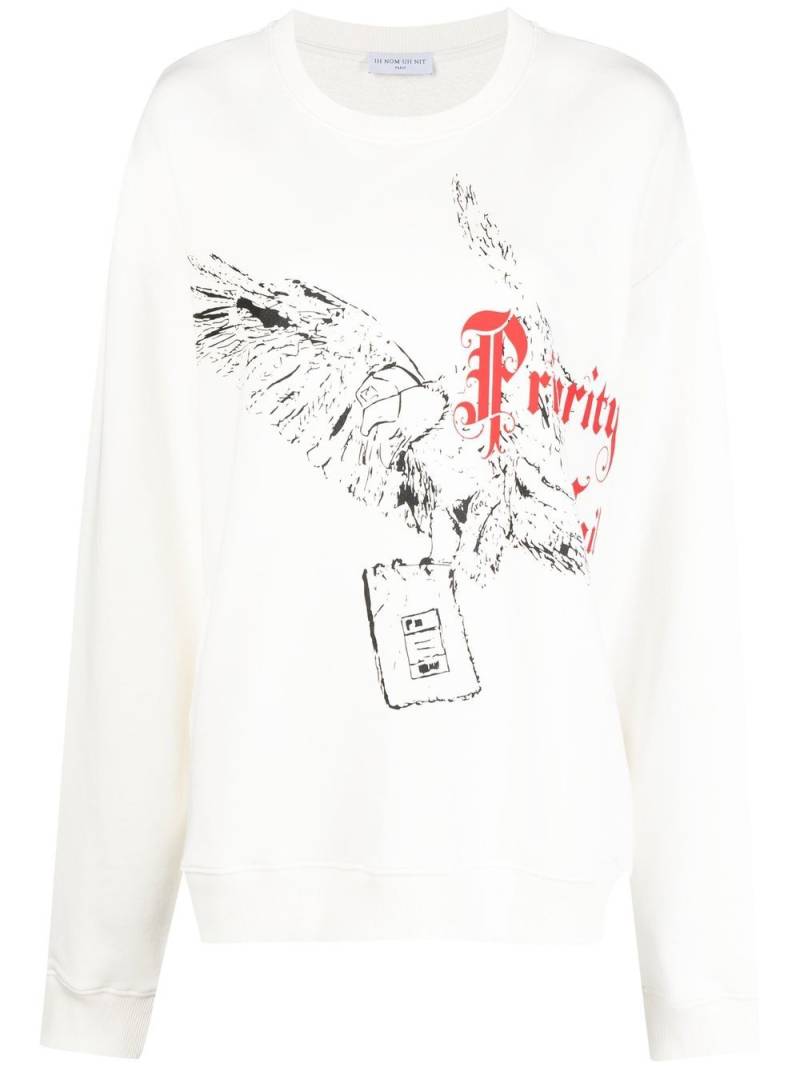 Ih Nom Uh Nit graphic-print sweatshirt - White von Ih Nom Uh Nit