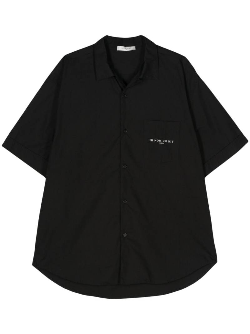 Ih Nom Uh Nit logo-print cotton shirt - Black von Ih Nom Uh Nit