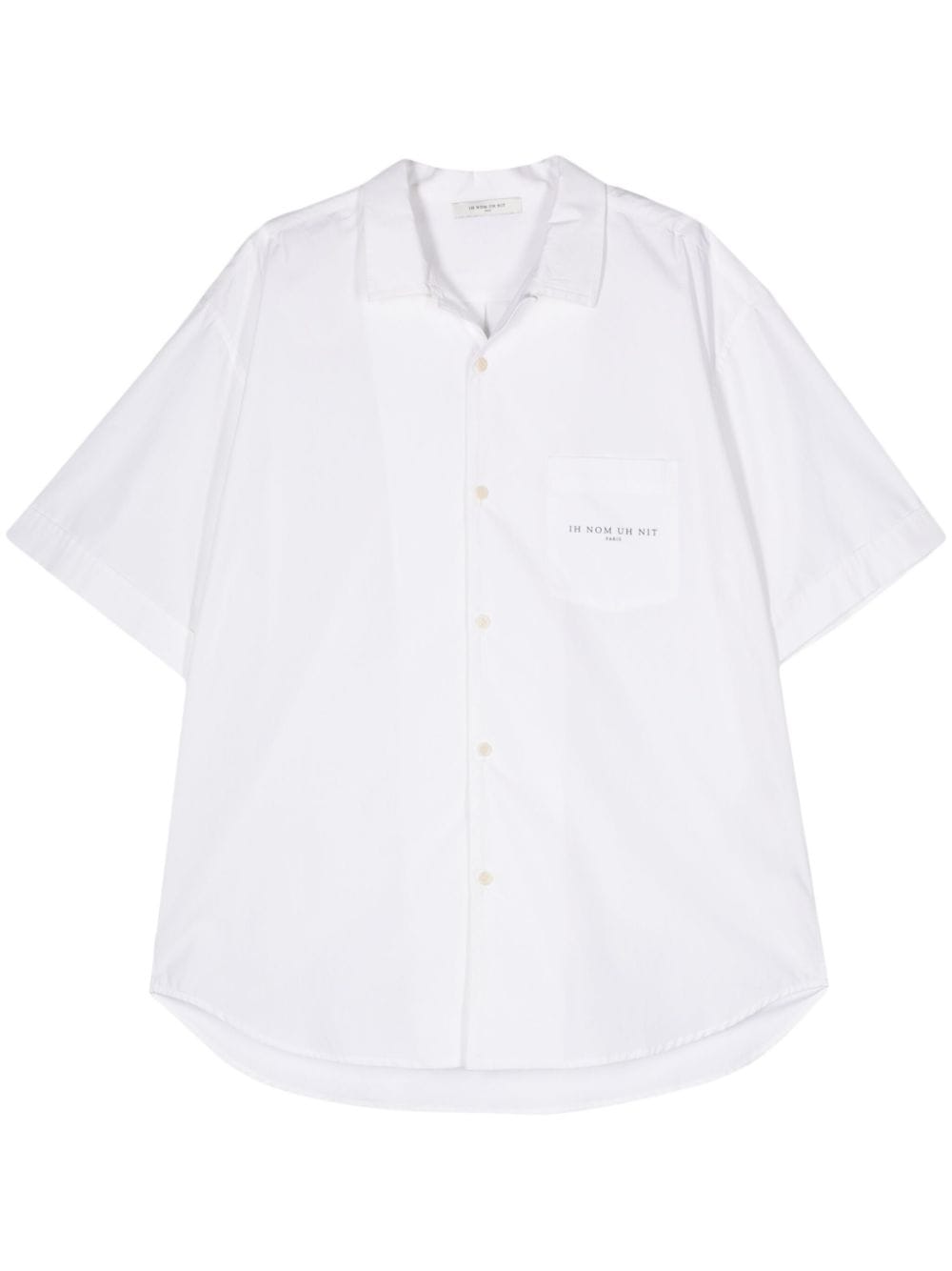 Ih Nom Uh Nit logo-print cotton shirt - White von Ih Nom Uh Nit