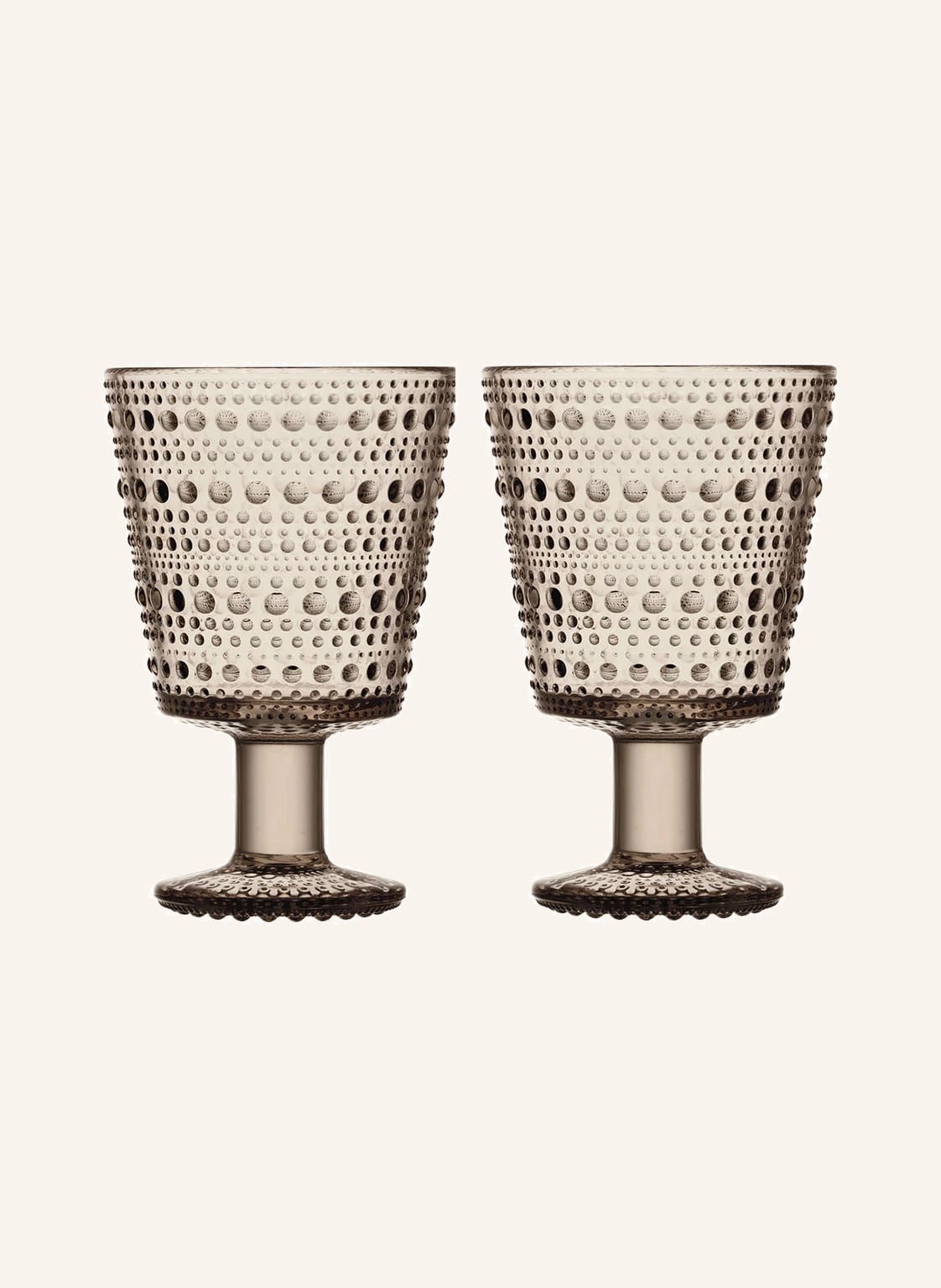 Iittala 2-Tlg. Set Trinkgläser Kastehelmi beige Iittala 2-Tlg. Set Trinkgläser Kastehelmi beige von Iittala