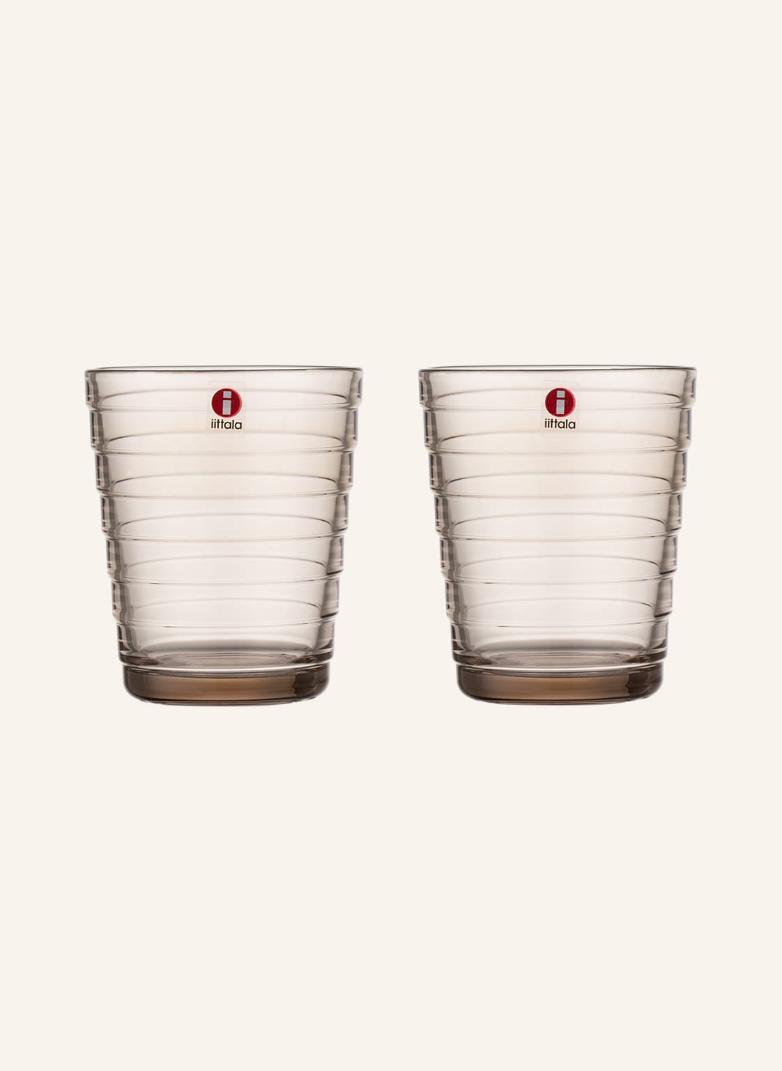 Iittala 2er-Set Trinkgläser Aino Aalto beige von Iittala