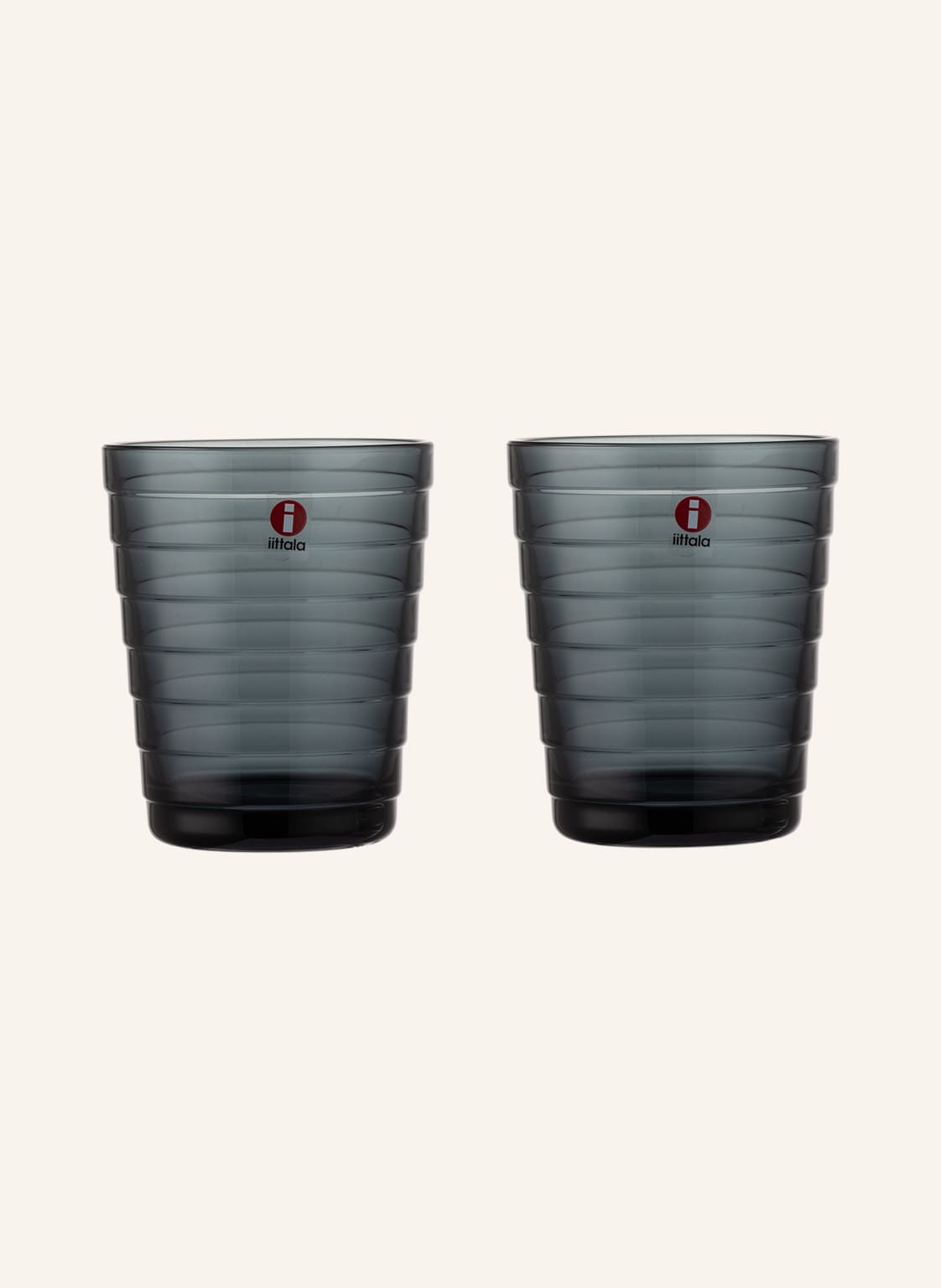 Iittala 2er-Set Trinkgläser Aino Aalto grau Iittala 2er-Set Trinkgläser Aino Aalto grau von Iittala