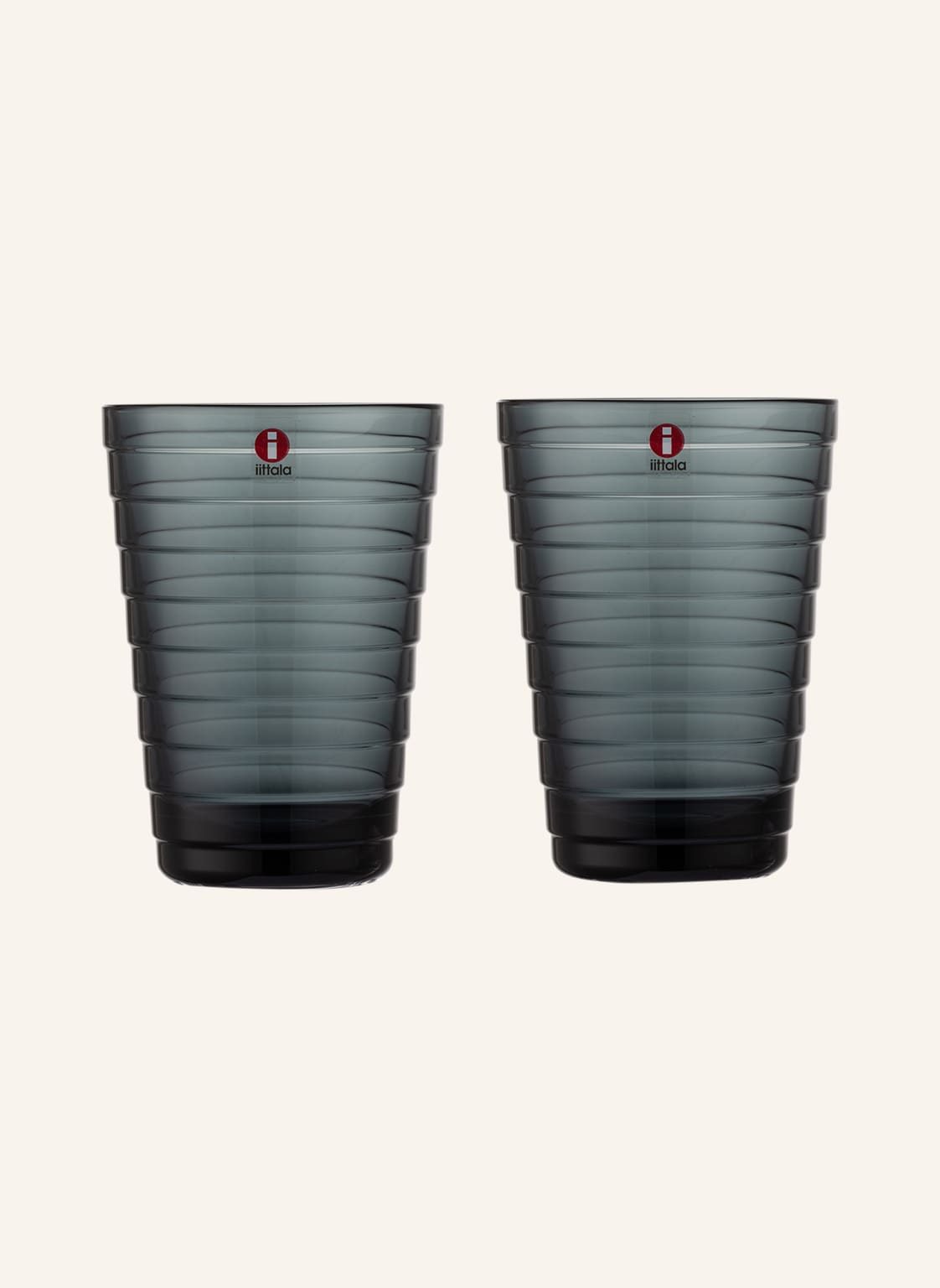 Iittala 2er-Set Trinkgläser Aino Aalto grau Iittala 2er-Set Trinkgläser Aino Aalto grau von Iittala