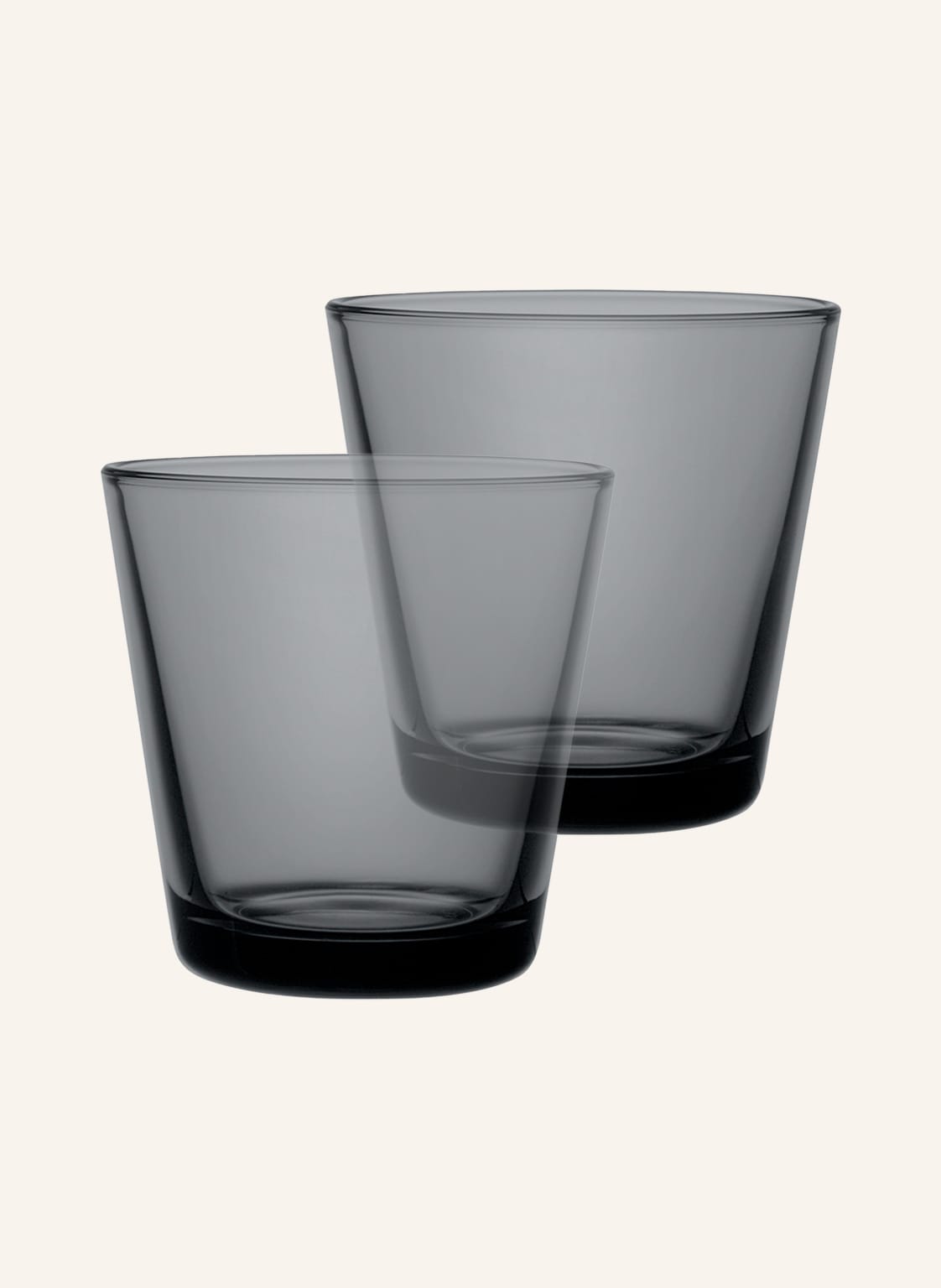 Iittala 2er-Set Trinkgläser Karito grau von Iittala