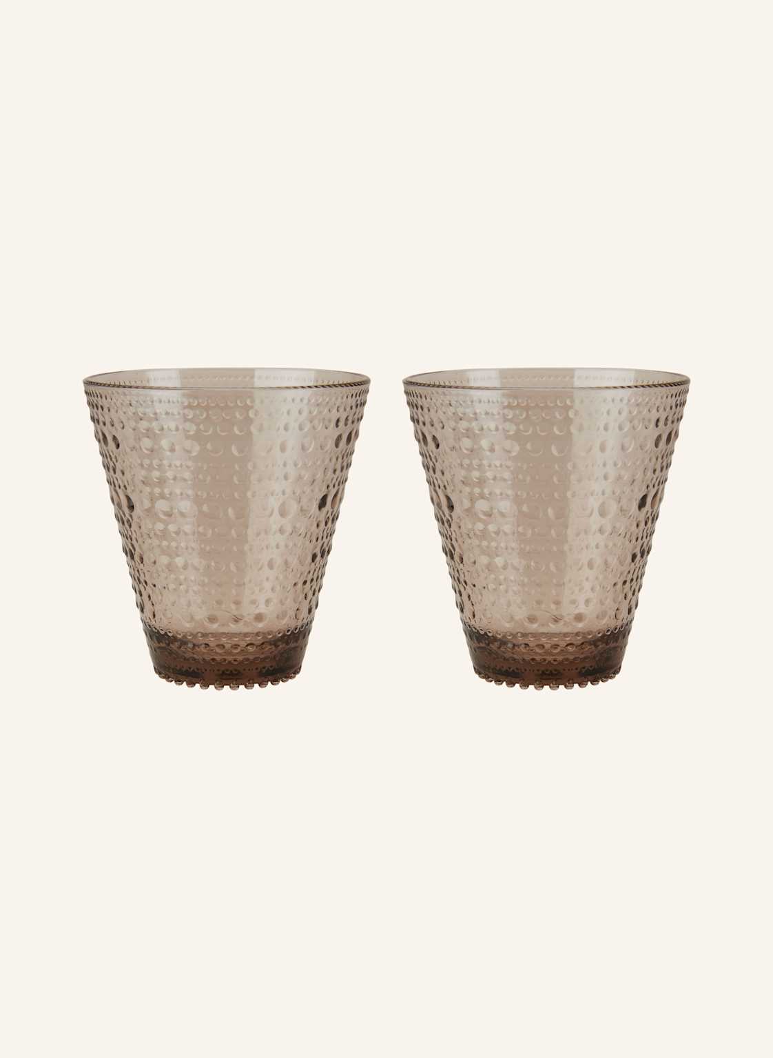 Iittala 2er-Set Trinkgläser Kastehelmi beige von Iittala