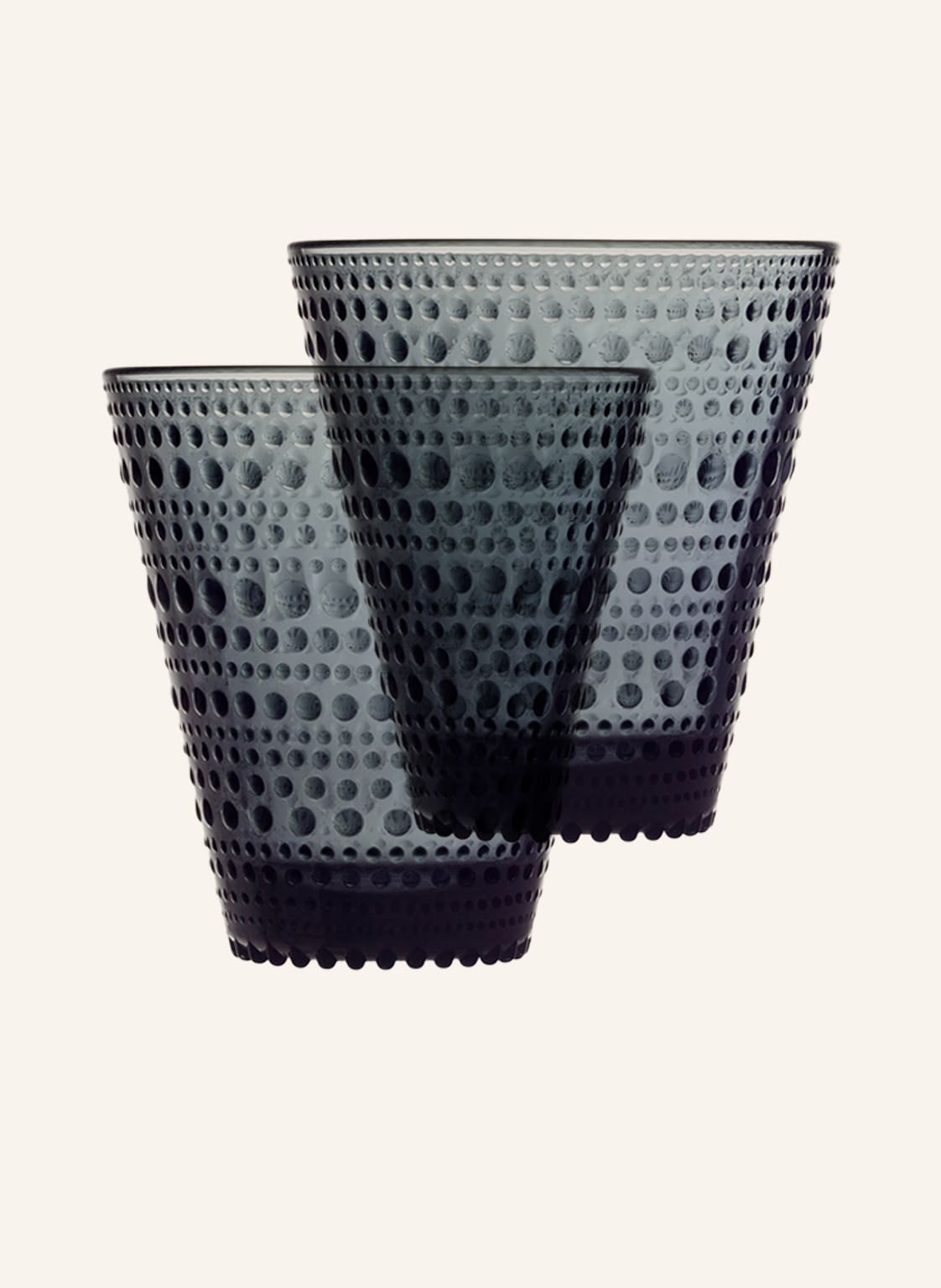 Iittala 2er-Set Trinkgläser Kastehelmi grau von Iittala