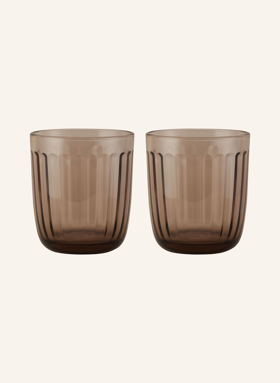 Iittala 2er-Set Trinkgläser Raami braun von Iittala