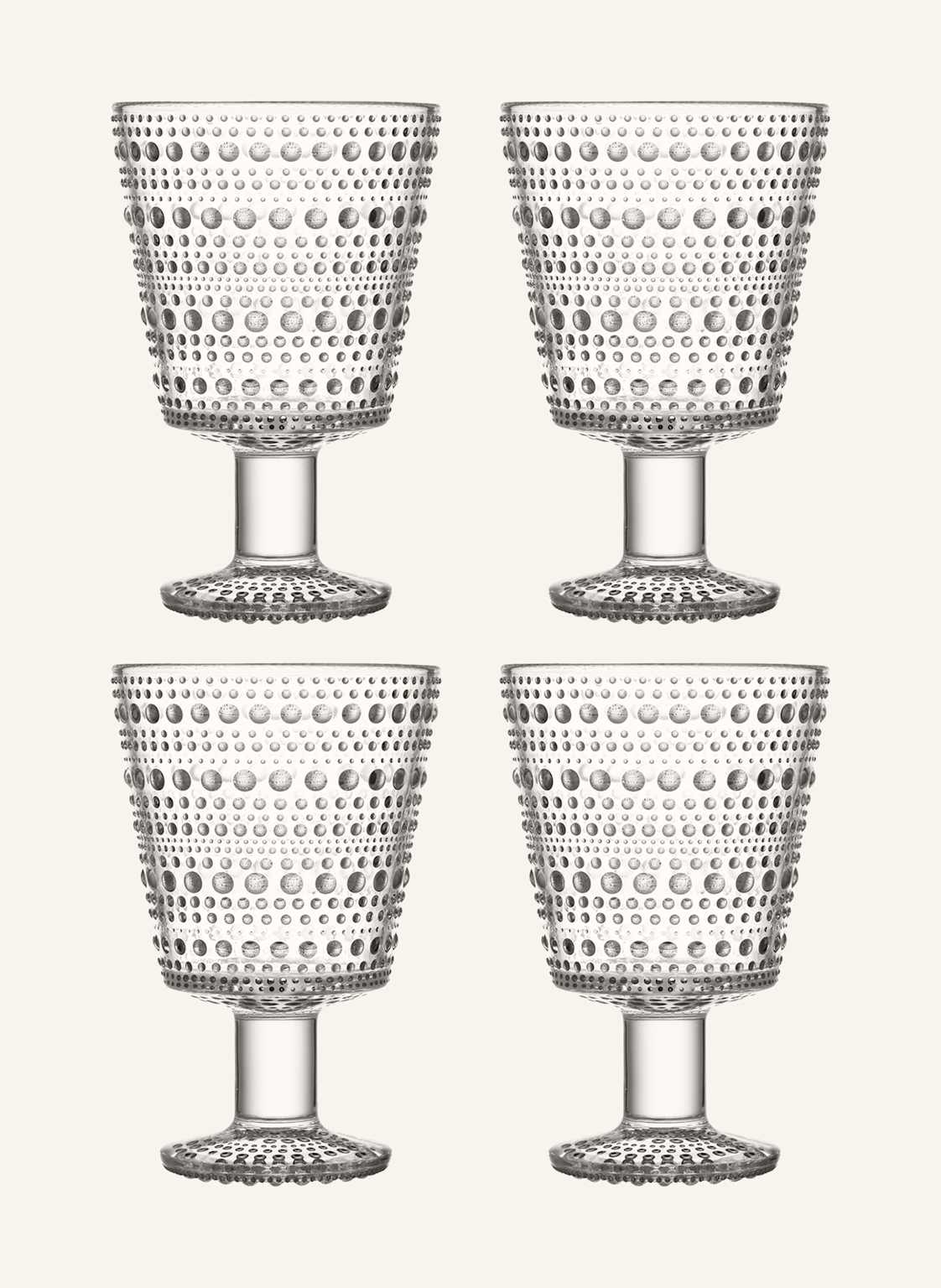 Iittala 4-Tlg. Set Trinkgläser Kastehelmi weiss Iittala 4-Tlg. Set Trinkgläser Kastehelmi weiss von Iittala