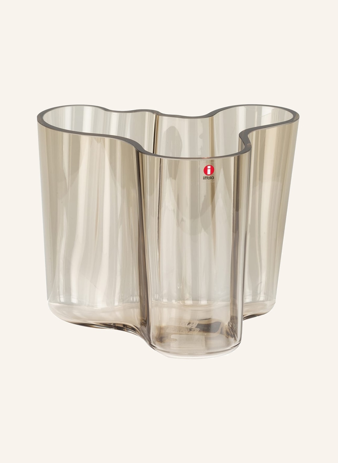 Iittala Vase Alvar Aalto beige Iittala Vase Alvar Aalto beige von Iittala