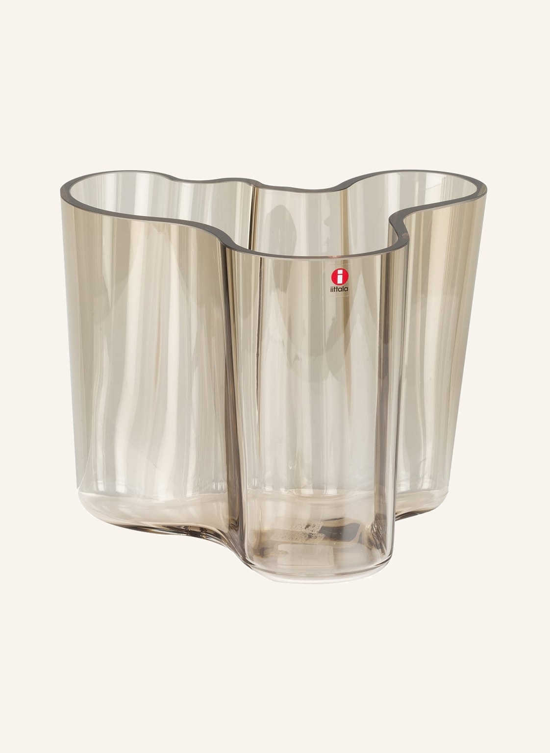 Iittala Vase Alvar Aalto beige von Iittala