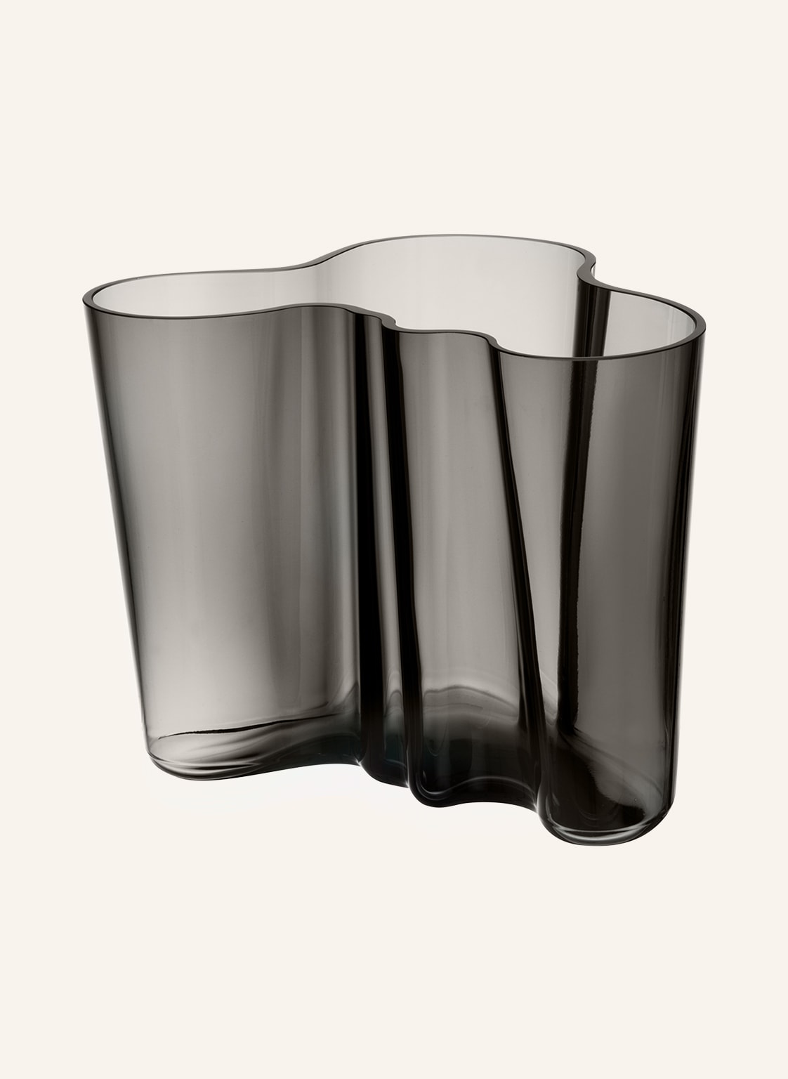 Iittala Vase Alvar Aalto grau von Iittala