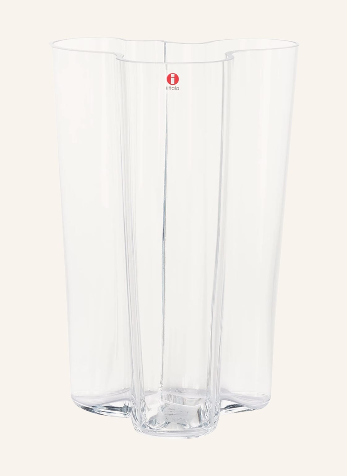 Iittala Vase Alvar Aalto transparent von Iittala