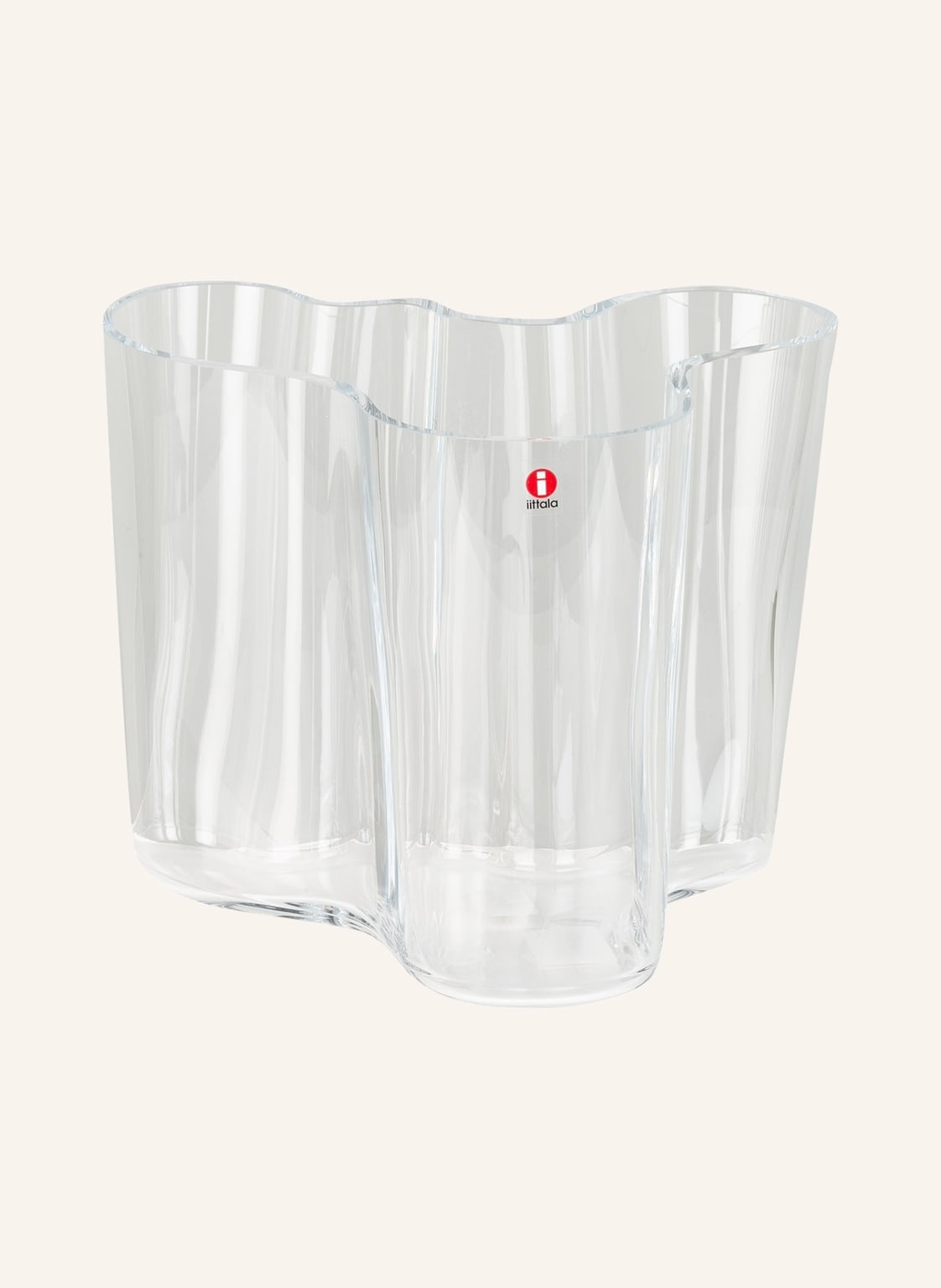 Iittala Vase Alvar Aalto transparent von Iittala