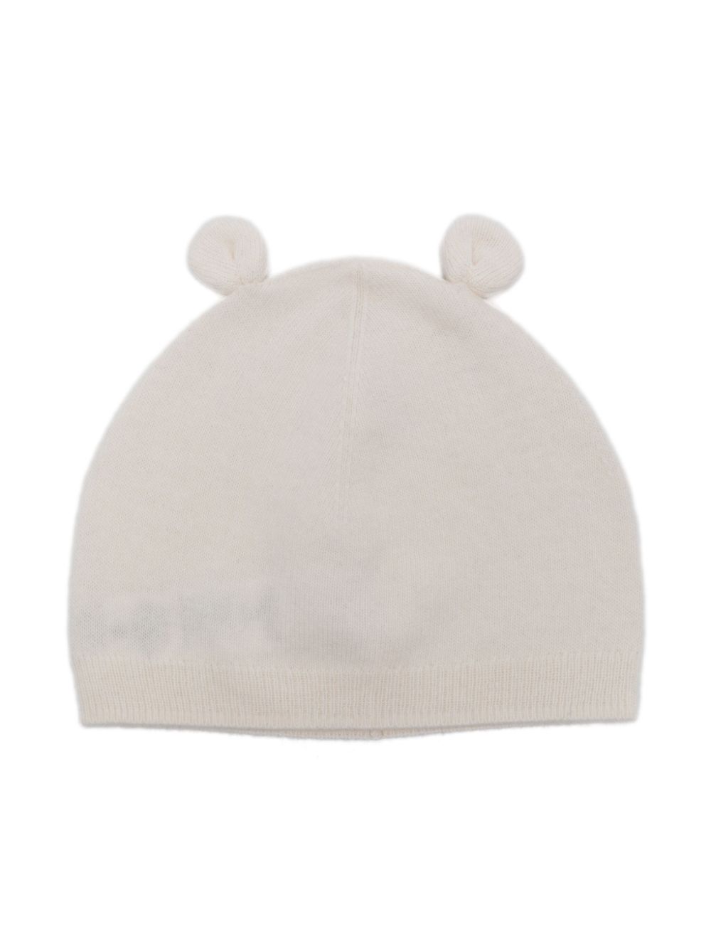 Il Gufo applied-ears wool beanie hat - Neutrals von Il Gufo