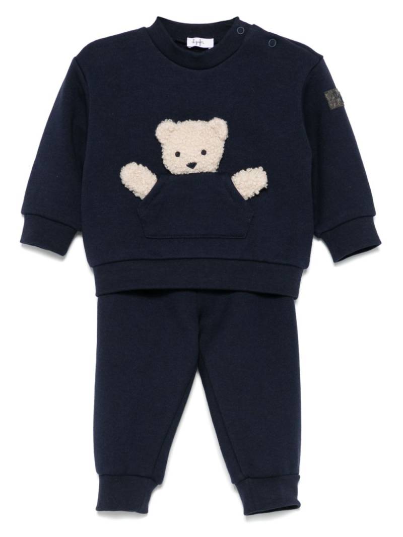 Il Gufo bear-motif tracksuit set - Blue von Il Gufo