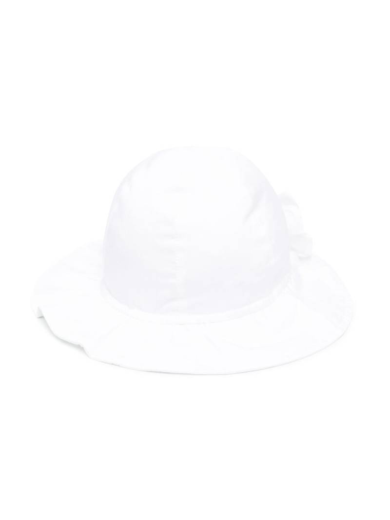 Il Gufo bow-detailed cotton hat - White von Il Gufo