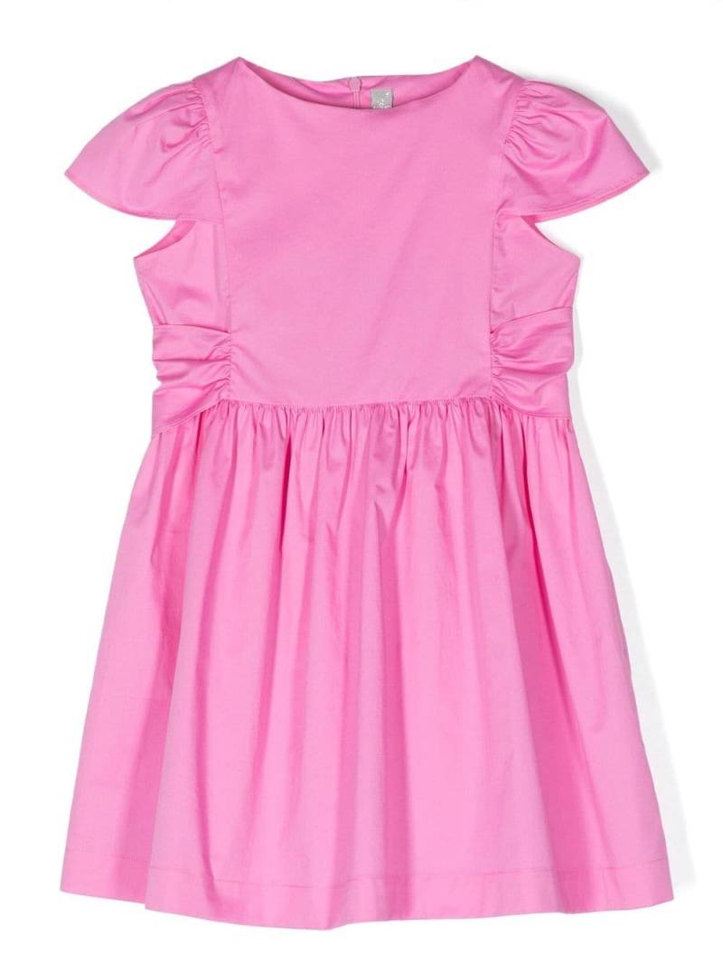 Il Gufo bow-fastening short-sleeve dress - Pink von Il Gufo