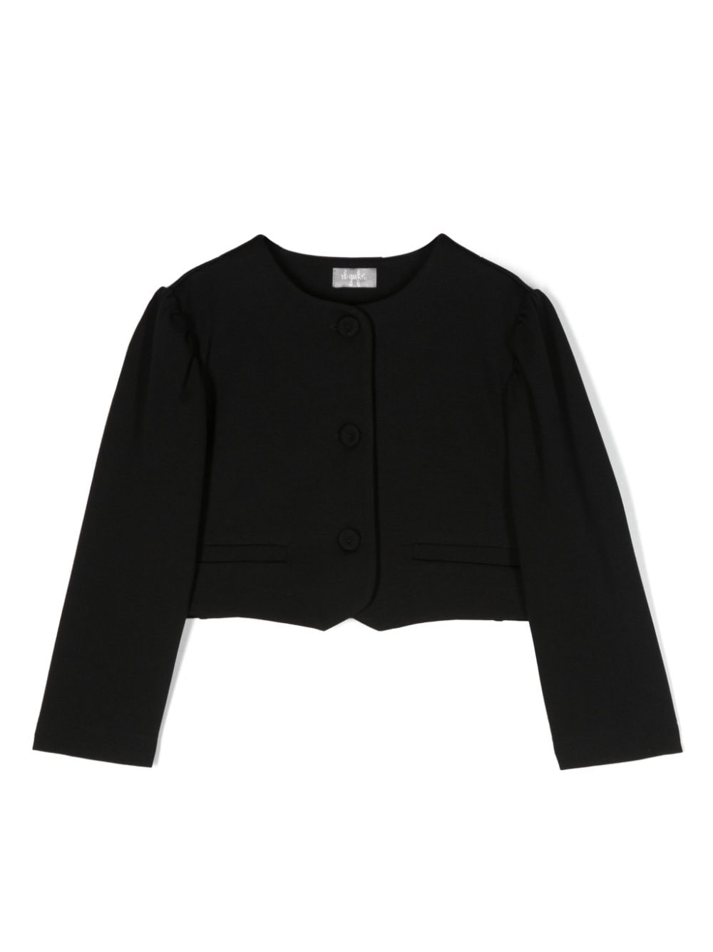 Il Gufo button-up cropped jacket - Black von Il Gufo