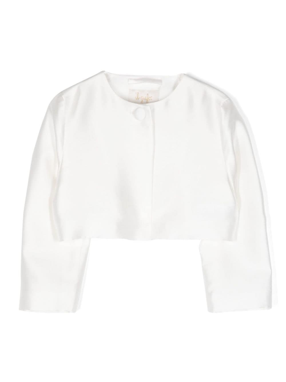 Il Gufo cady cropped jacket - White von Il Gufo