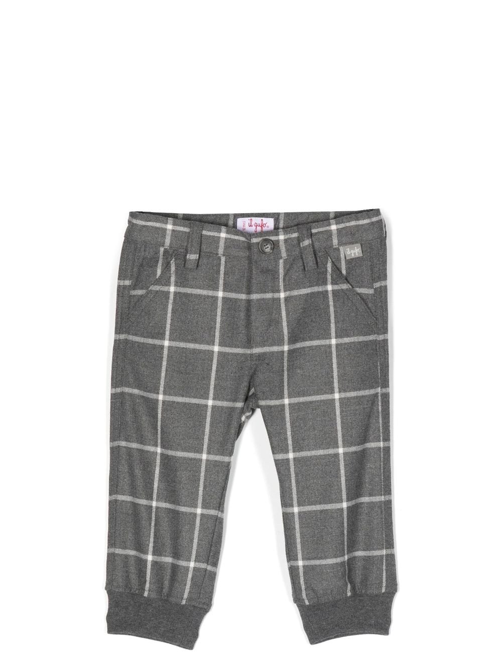 Il Gufo check-pattern trousers - Grey von Il Gufo