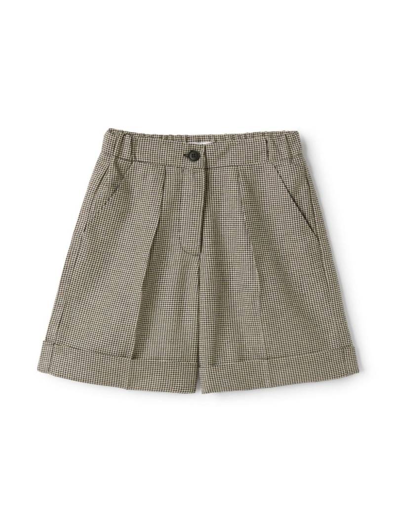 Il Gufo check-patterned shorts - Neutrals von Il Gufo