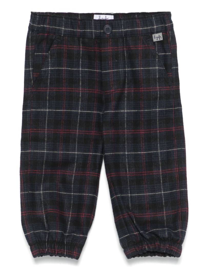 Il Gufo checked trousers - Blue von Il Gufo