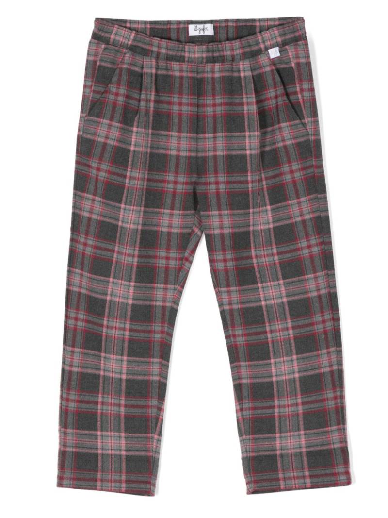 Il Gufo checked trousers - Grey von Il Gufo