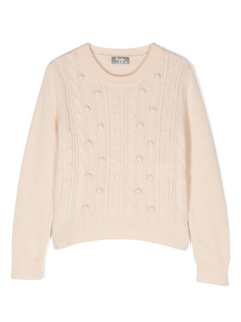 Il Gufo chunky-knit wool jumper - Neutrals von Il Gufo