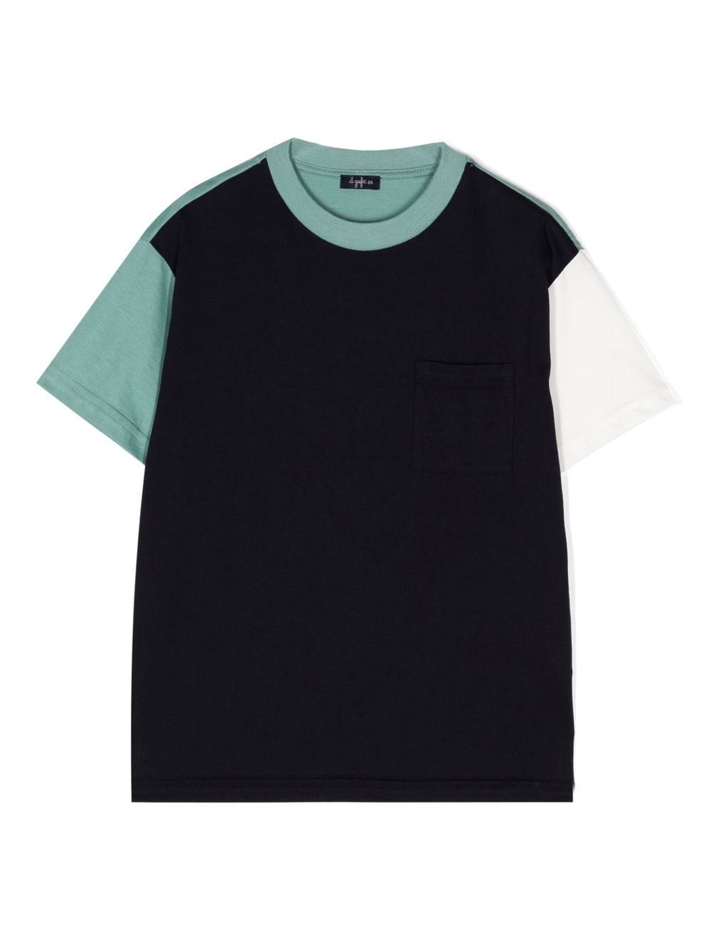 Il Gufo colour-block cotton T-Shirt - Black von Il Gufo