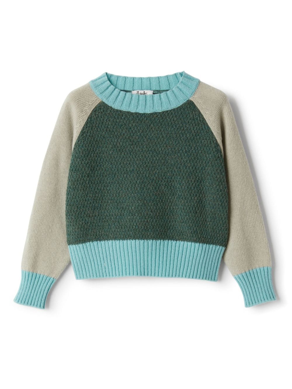 Il Gufo colour-block jumper - Blue von Il Gufo