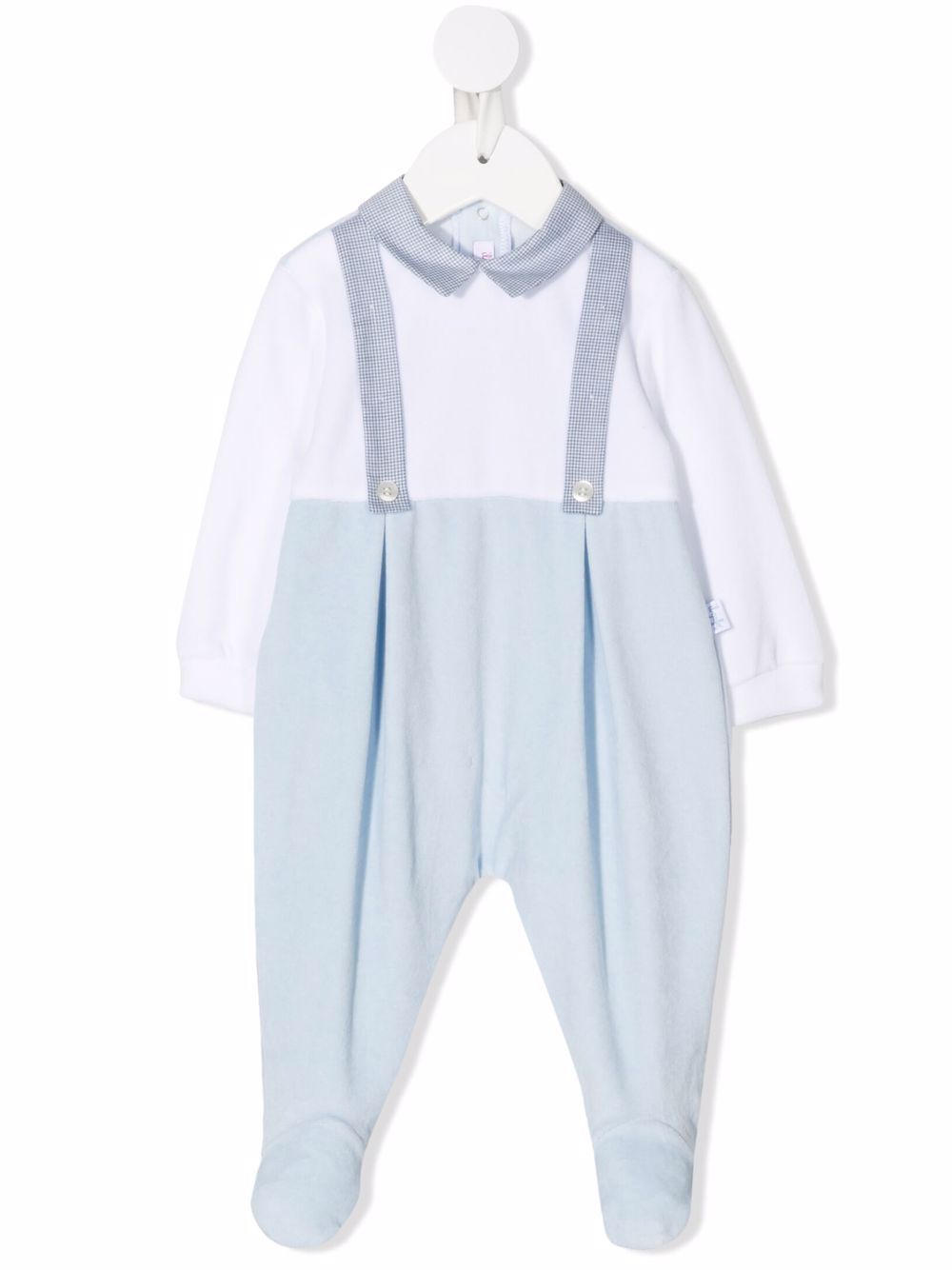 Il Gufo colour-block long-sleeve pajama - Blue von Il Gufo