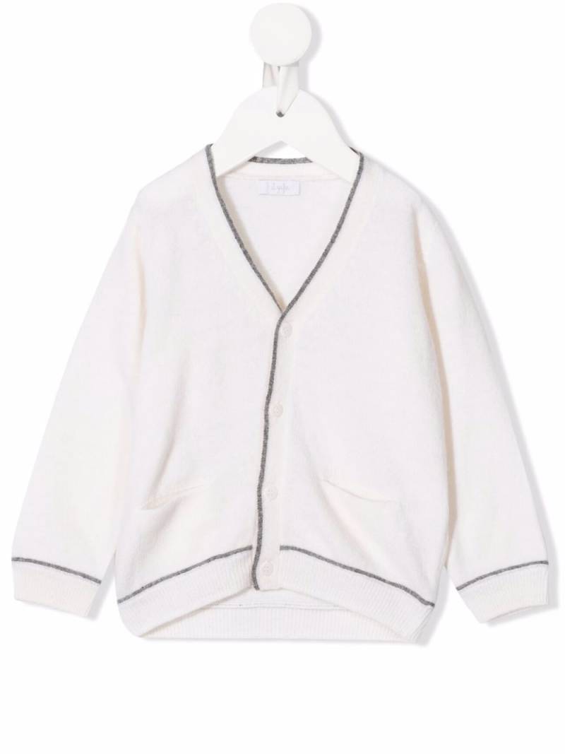 Il Gufo contrasting-trim cardigan - Neutrals von Il Gufo