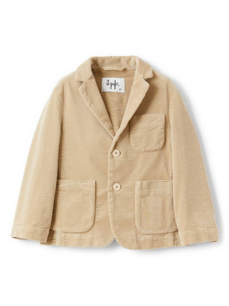 Il Gufo corduroy blazer - Neutrals von Il Gufo